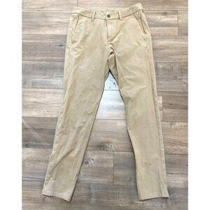 Lululemon Tech Canvas ABC Mens 32X32 Slim Stretch Tan LM5ACNS Pants